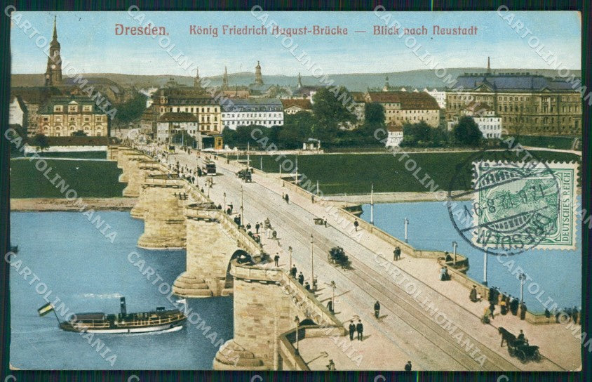 Deutschland Sachsen Dresden Friedrich August Brucke AK ansichtskarten XC7124 – fronte