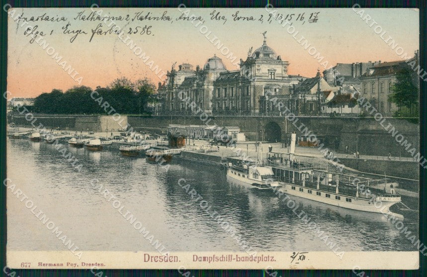 Deutschland Sachsen Dresden Dampfschifflandeplatz AK ansichtskarten XC7126 – fronte
