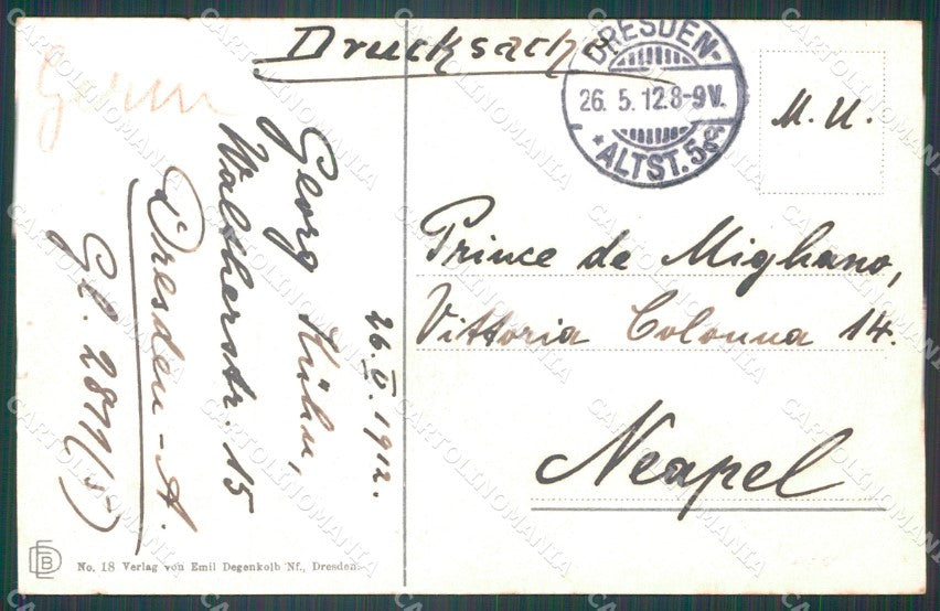 Deutschland Sachsen Dresden Kaiser Wilhelmplatz AK ansichtskarten XC7133 – retro