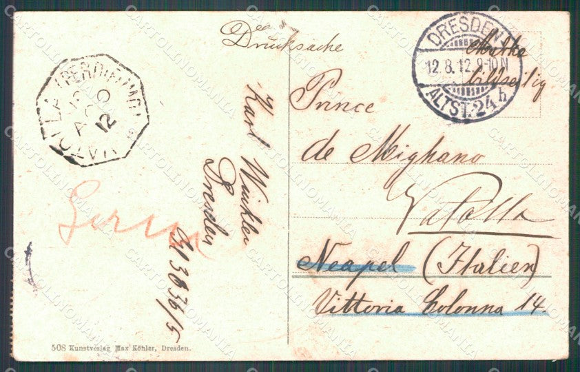 Deutschland Sachsen Dresden Konig Johann Denkmal AK ansichtskarten XC7136 – retro