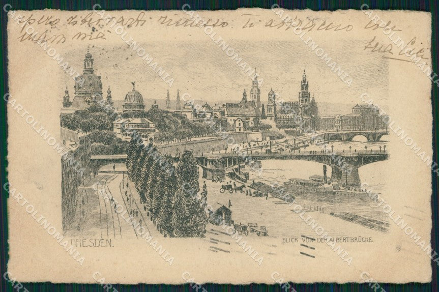 Deutschland Sachsen Dresden Albert Brucke AK ansichtskarten XC7152 – fronte