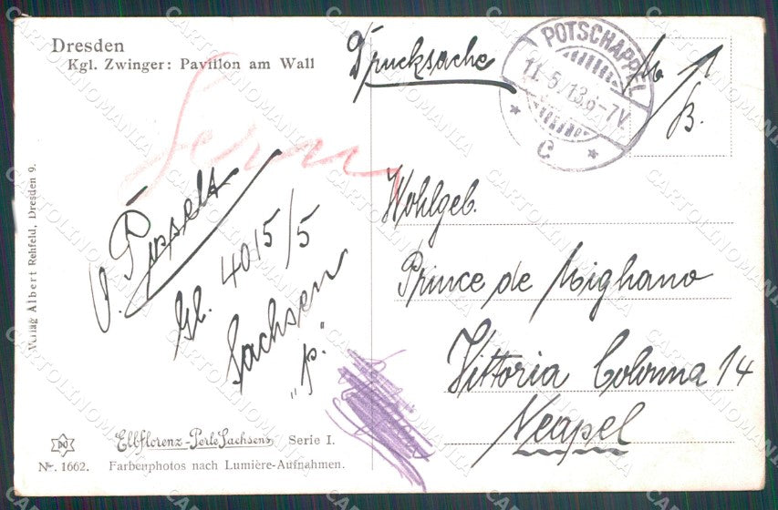 Deutschland Sachsen Dresden CORNERS CREASED AK ansichtskarten XC7162 – retro