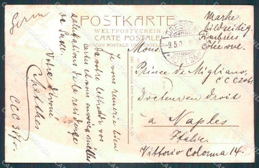 Deutschland Sachsen Dresden Terrassenufer AK ansichtskarten XC7166 – retro