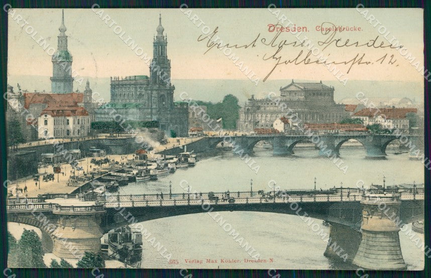 Deutschland Sachsen Dresden Carolabrucke AK ansichtskarten XC7167 – fronte