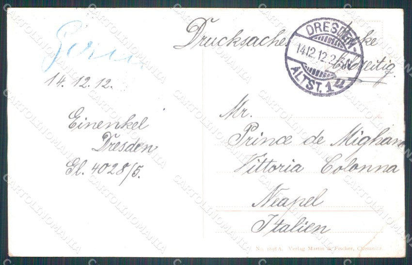 Deutschland Sachsen Dresden Zwingerteich CORNER CREASED AK ansichtskarten XC7170 – retro