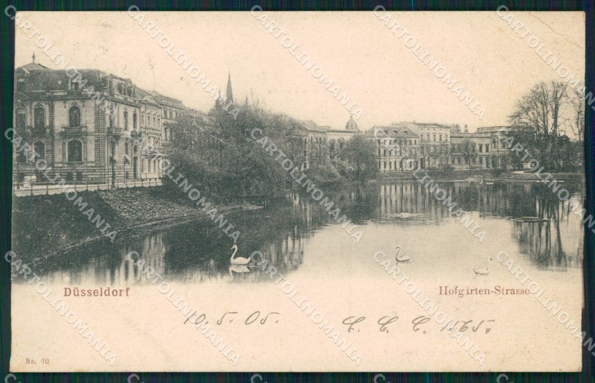 Deutschland Nordrhein Westfalen Dusseldorf CORNER CREASED ansichtskarten XC7175 – fronte