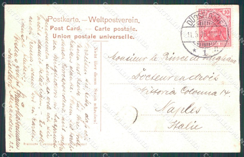 Deutschland Nordrhein Westfalen Dusseldorf CORNER CREASED ansichtskarten XC7175 – retro