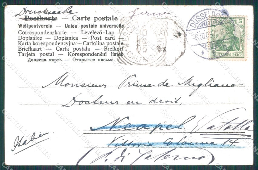 Deutschland Nordrhein Westfalen Dusseldorf Konigsallee AK ansichtskarten XC7178 – retro