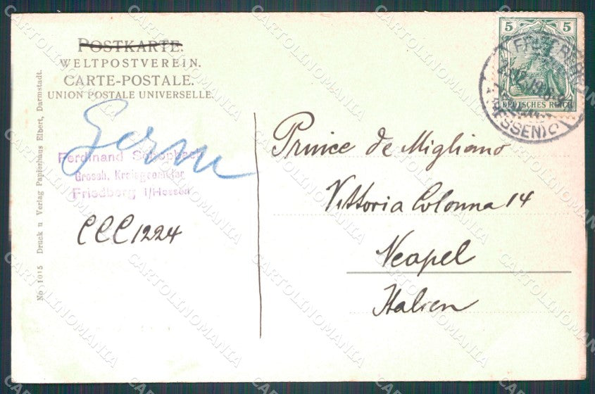 Deutschland Hessen Darmstadt Garten AK ansichtskarten XC7180 – retro