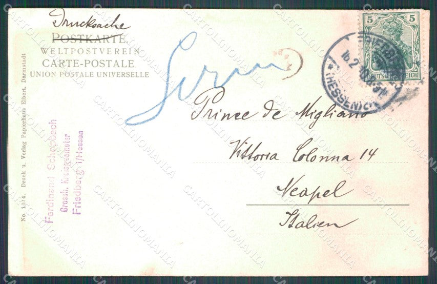 Deutschland Hessen Darmstadt Neues Palais AK ansichtskarten XC7181 – retro