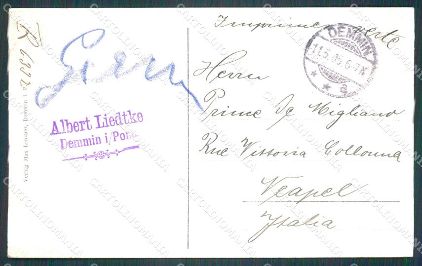 Deutschland Mecklenburg Vorpommem Demmin Am Muhlenteich AK ansichtskarten XC7186 – retro