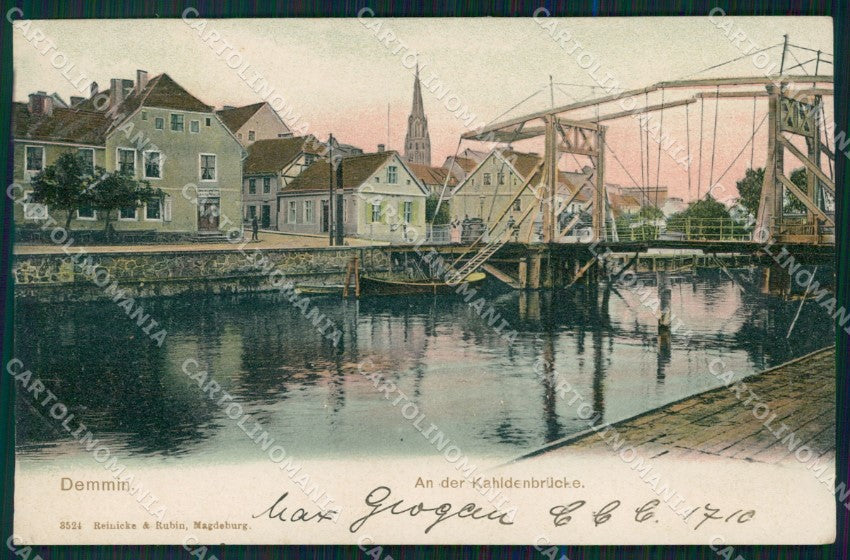 Deutschland Mecklenburg Vorpommem Demmin Kahldenbrucke AK ansichtskarten XC7187 – fronte