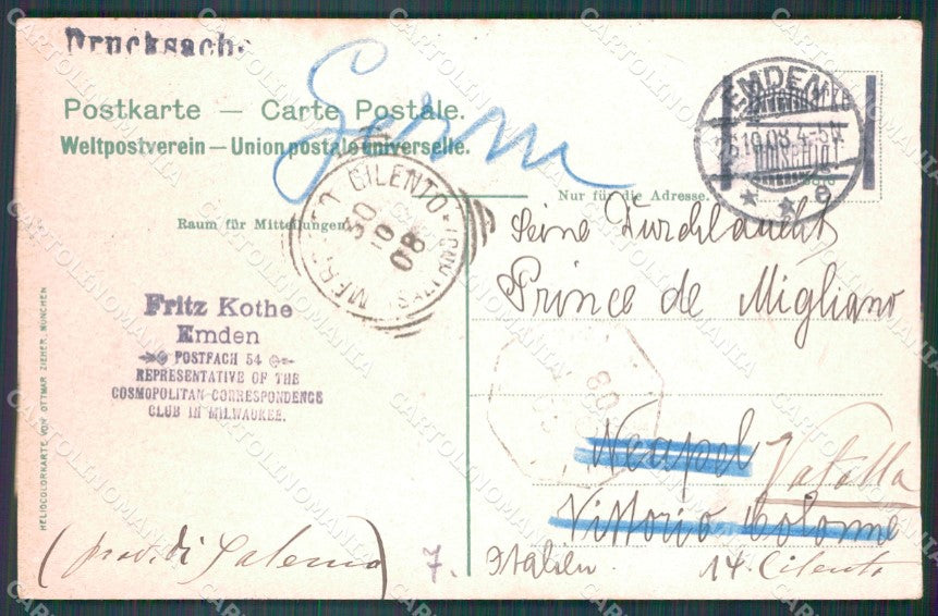 Deutschland Niedersachsen Emden Dampfer Ratsdelft AK ansichtskarten XC7225 – retro