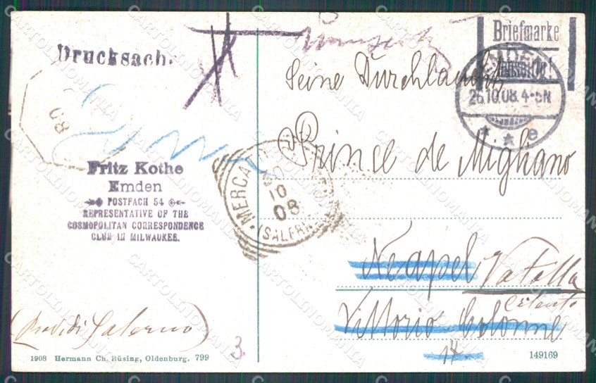 Deutschland Niedersachsen Emden Rathaus AK ansichtskarten XC7229 – retro