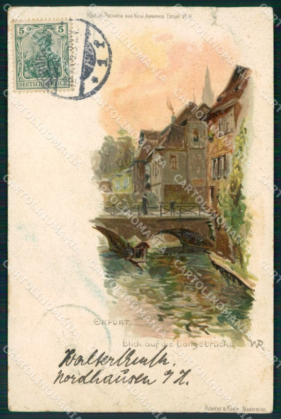 Deutschland Thuringen Erfurt TEARED AK ansichtskarten XC7231 – fronte