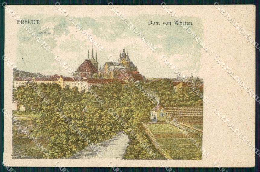 Deutschland Thuringen Erfurt Dom AK ansichtskarten XC7232 – fronte