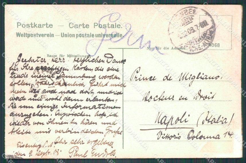Deutschland Thuringen Eisenach und Wartburg AK ansichtskarten XC7246 – retro