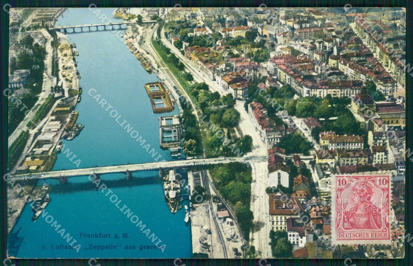 Deutschland Hessen Frankfurt am Main Zeppelin AK ansichtskarten XC7279 – fronte