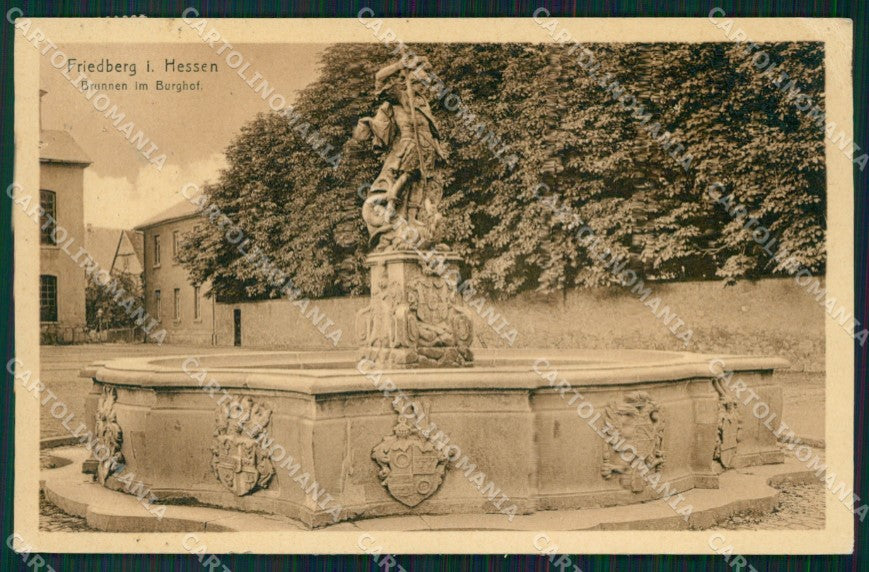 Deutschland Hessen Friedberg Brunnen Burghof AK ansichtskarten XC7326 – fronte