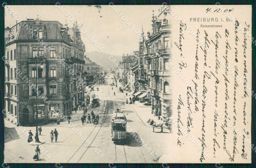 Deutschland Baden Wurttemberg Freiburg im Breisgau Kaiserstrasse AK XC7329 – fronte