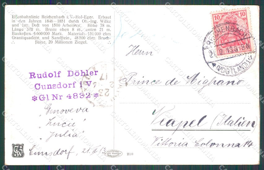 Deutschland Sachsen Mylau Netzschkau Goltzschtalbrucke AK ansichtskarten XC7344 – retro