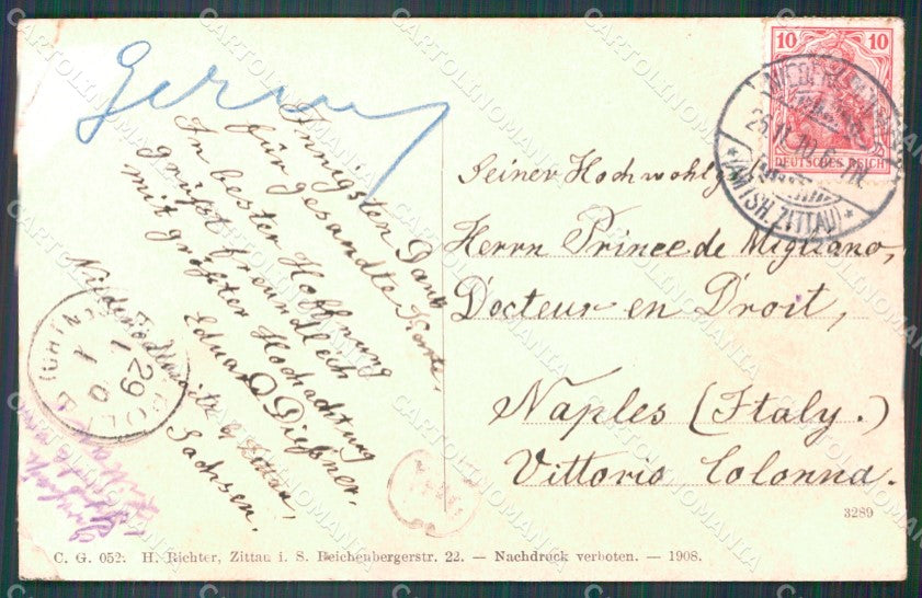 Czech Republic Grabstejn Bohmen Liberec Grafenstein CORNER CREASED AK XC7348 – retro