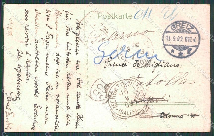 Deutschland Thuringen Greiz AK ansichtskarten XC7349 – retro