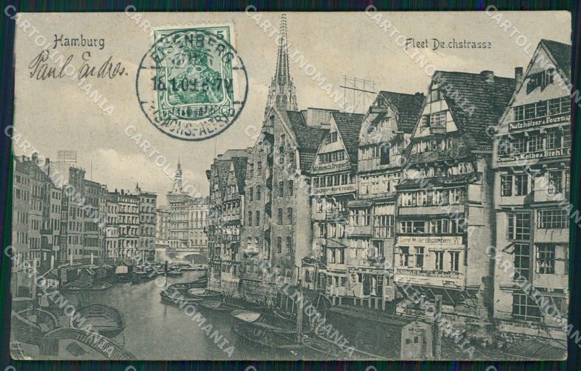 Deutschland Hamburg Fleet Deichstrasse AK ansichtskarten XC7370 – fronte