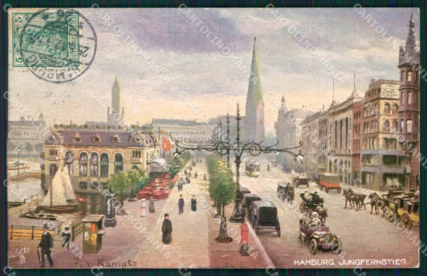 Deutschland Hamburg Jungfernstirg Tuck AK ansichtskarten XC7383 – fronte