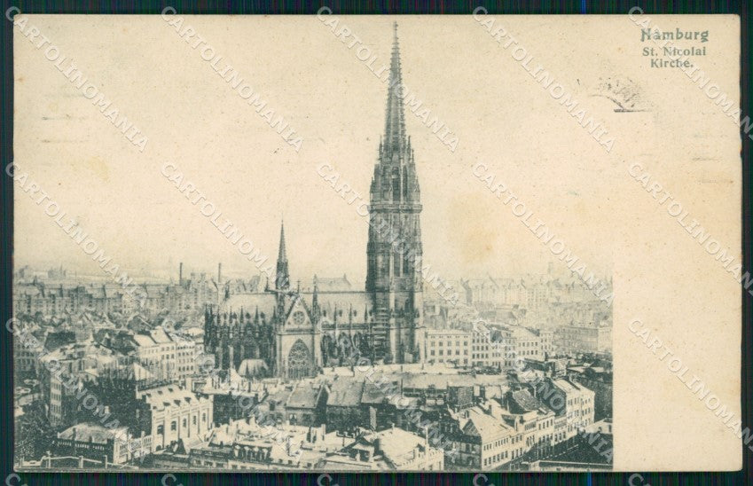 Deutschland Hamburg St Nicolai Kirche AK ansichtskarten XC7385 – fronte