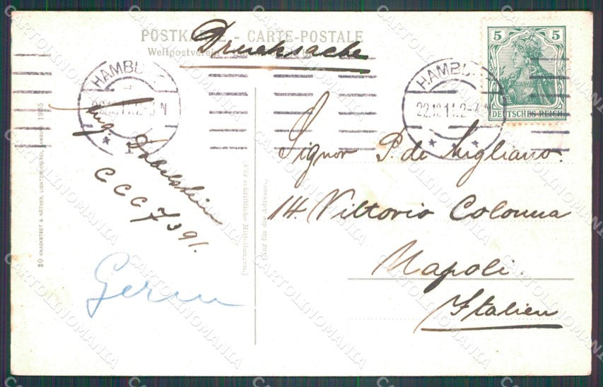 Deutschland Hamburg St Nicolai Kirche AK ansichtskarten XC7385 – retro