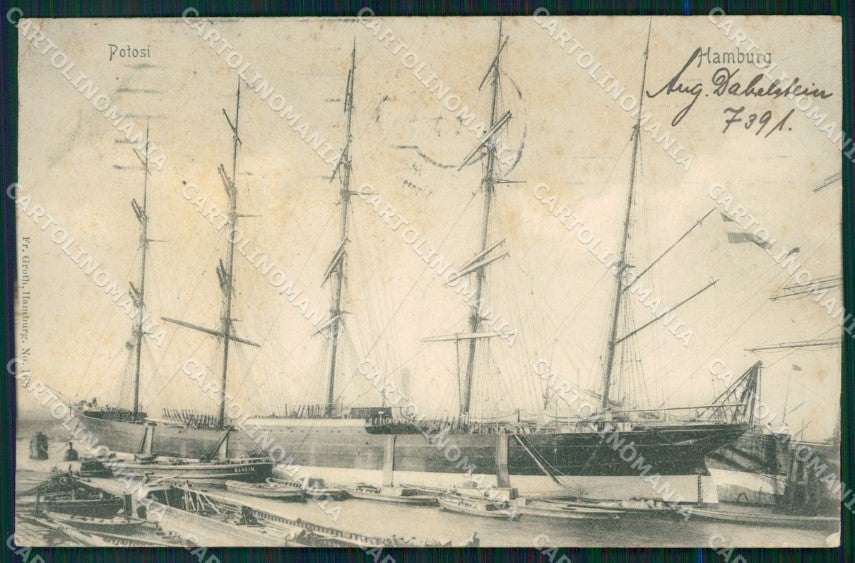 Deutschland Hamburg Potosi CORNER CREASED AK ansichtskarten XC7386 – fronte