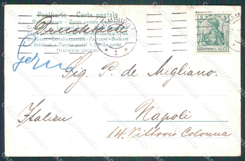 Deutschland Hamburg Potosi CORNER CREASED AK ansichtskarten XC7386 – retro