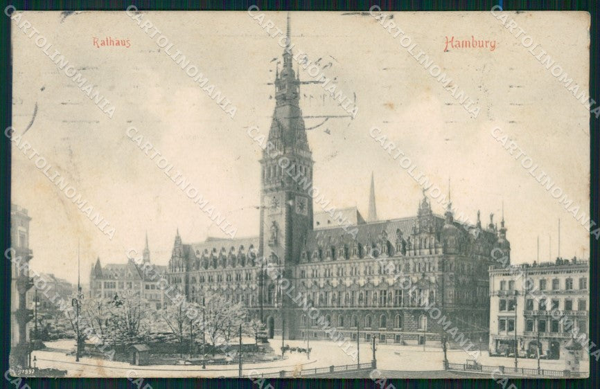 Deutschland Hamburg Rathaus AK ansichtskarten XC7390 – fronte