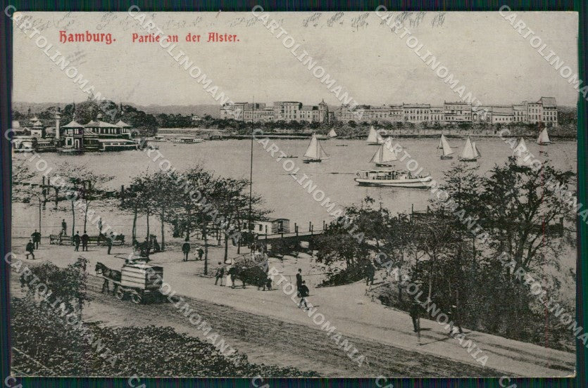 Deutschland Hamburg Partie an der Alster AK ansichtskarten XC7394 – fronte