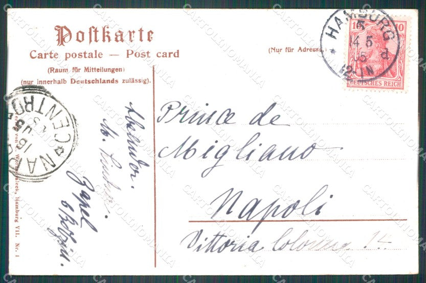 Deutschland Hamburg Partie an der Alster AK ansichtskarten XC7394 – retro