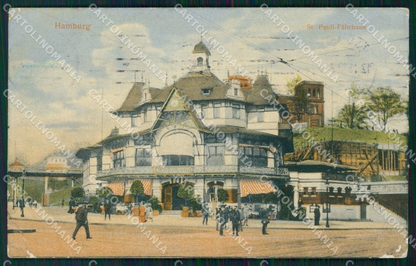 Deutschland Hamburg St Pauli Fahrhaus CORNERS CREASED AK ansichtskarten XC7399 – fronte
