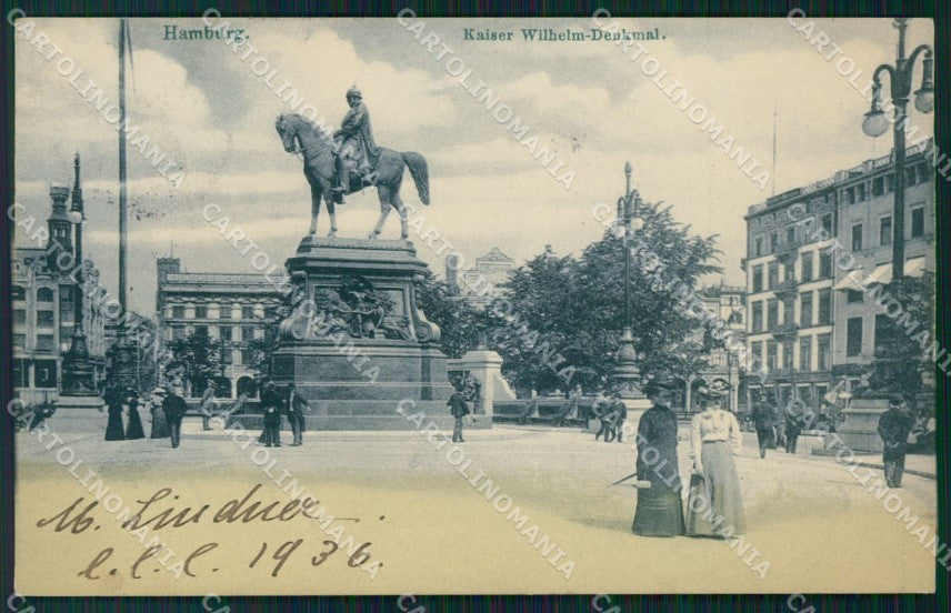 Deutschland Hamburg Kaiser Denkmal AK ansichtskarten XC7401 – fronte