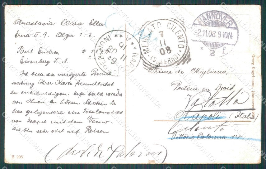Deutschland Niedersachsen Hannover Georgstrasse CREASED AK ansichtskarten XC7402 – retro