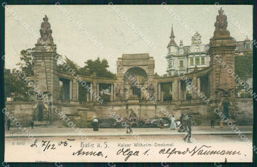 Deutschland Sachsen Anhalt Halle Saale Kaiser Denkmal AK ansichtskarten XC7407 – fronte