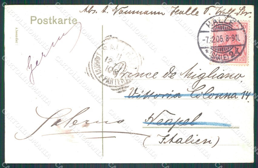 Deutschland Sachsen Anhalt Halle Saale Kaiser Denkmal AK ansichtskarten XC7407 – retro