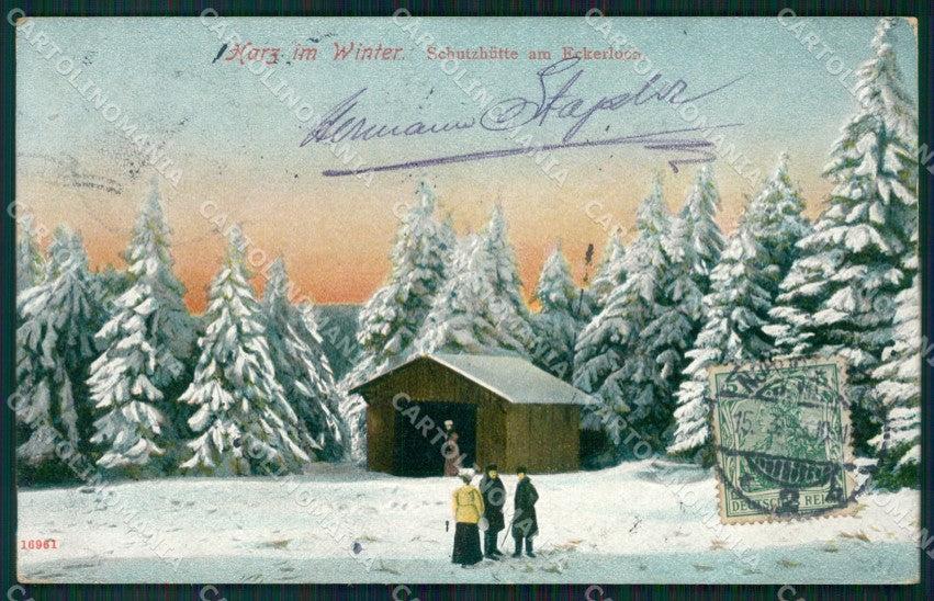 Deutschland Sachsen Anhalt Harz Eckerloch Winter AK ansichtskarten XC7419 – fronte