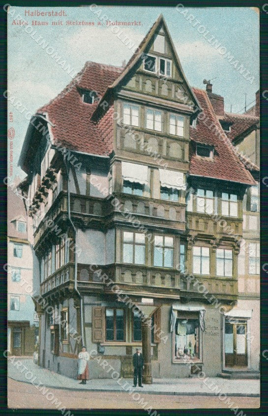 Deutschland Sachsen Anhalt Halberstadt Holzmarkt AK ansichtskarten XC7420 – fronte