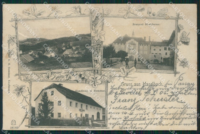 Deutschland Bayern Haselbach Niederbayern Brauerei AK ansichtskarten XC7428 – fronte