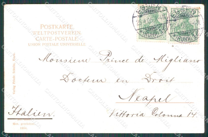 Deutschland Nordrhein Westfalen Essen Hugel CORNER CREASED ansichtskarten XC7441 – retro