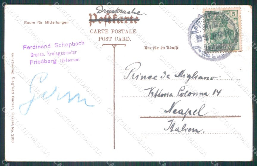 Deutschland Hessen Hochzeitszug Trachten AK ansichtskarten XC7442 – retro