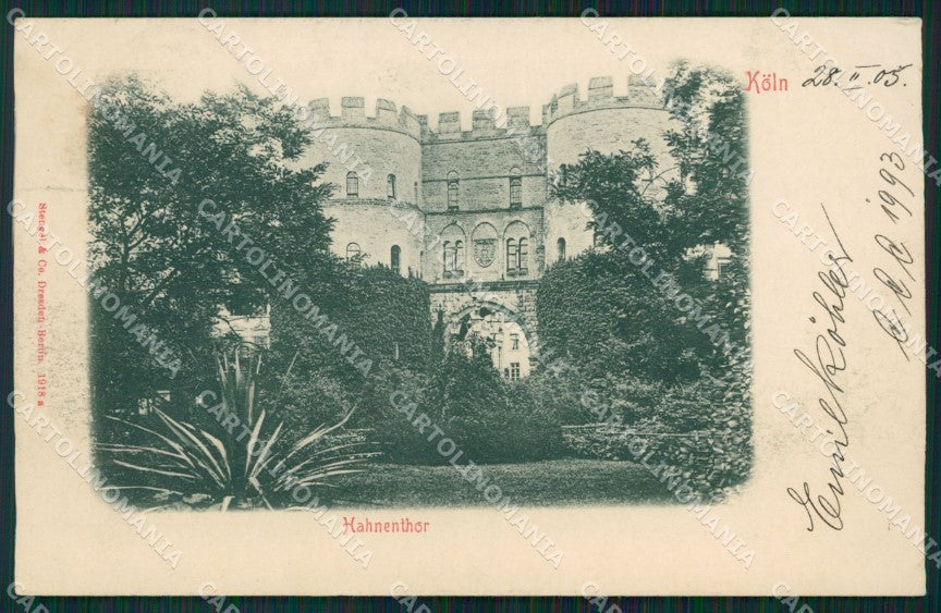 Deutschland Nordrhein Westfalen Koln Rhein CORNER CREASE ansichtskarten XC7453 – fronte