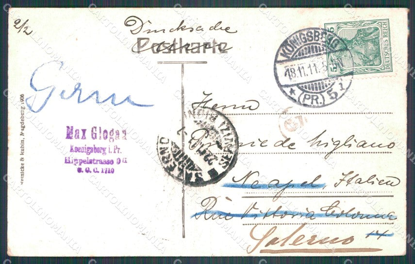 Russland Kaliningrad Konigsberg CREASED AK ansichtskarten XC7490 – retro