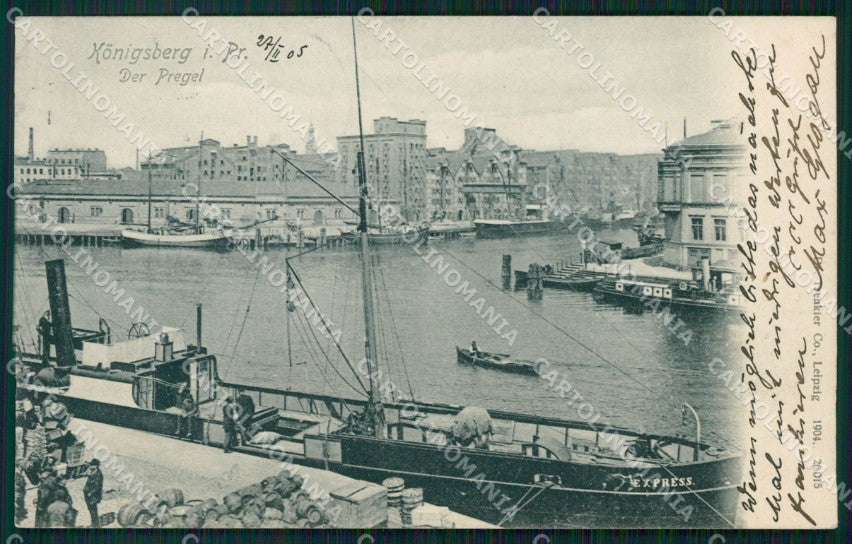 Russland Kaliningrad Konigsberg Der Pregel AK ansichtskarten XC7497 – fronte
