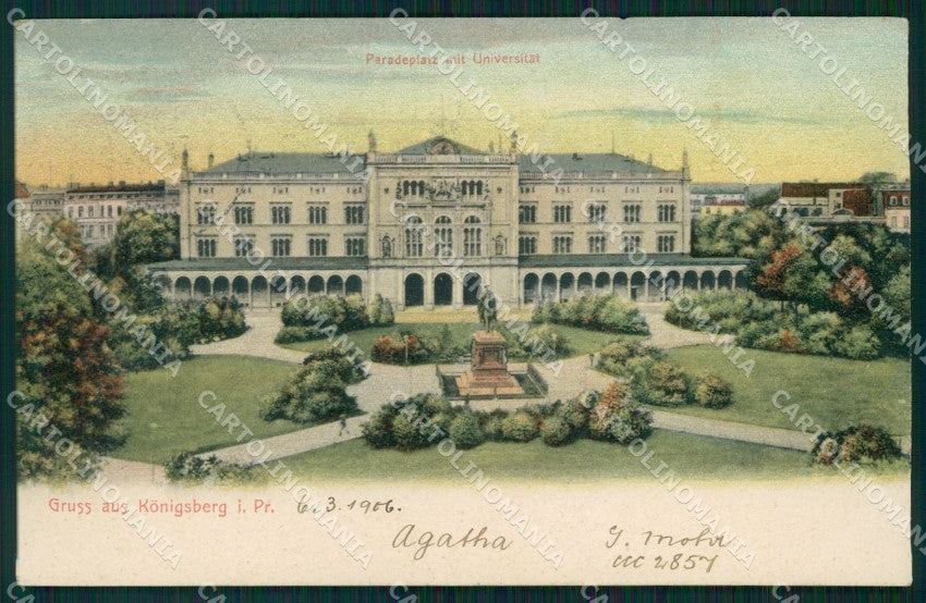 Russland Kaliningrad Konigsberg Universitat AK ansichtskarten XC7527 – fronte